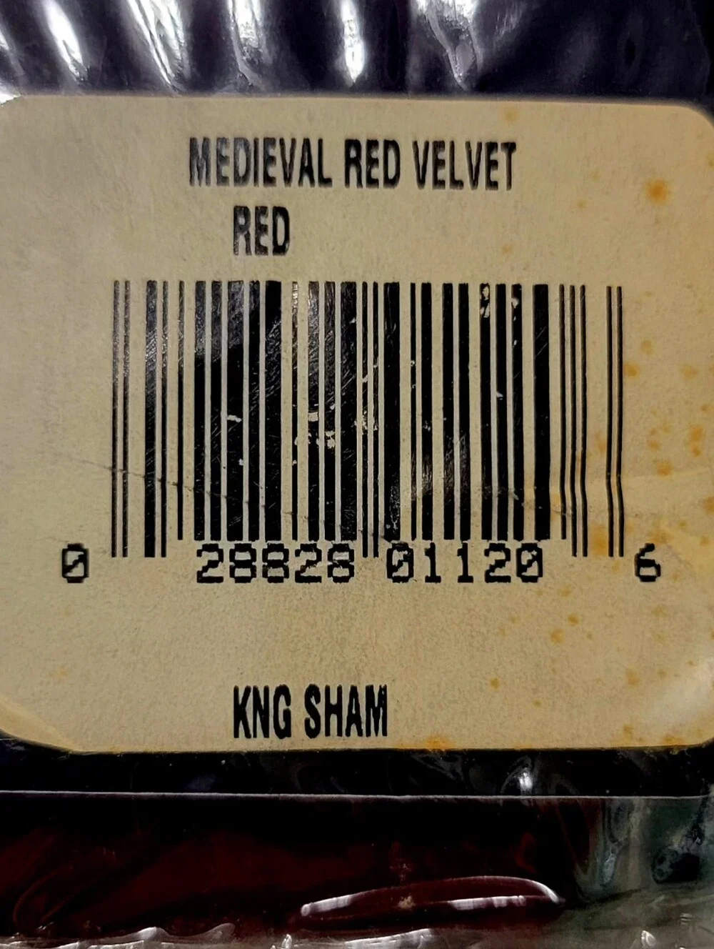 RALPH LAUREN Red Medieval Velvet 2 King Shams NEW NWT